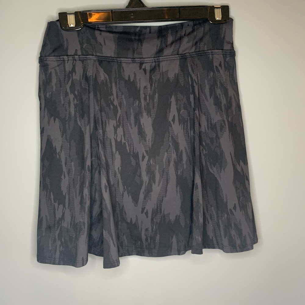 Snake Print Athleisure Skirt Over Shorts One-Piece